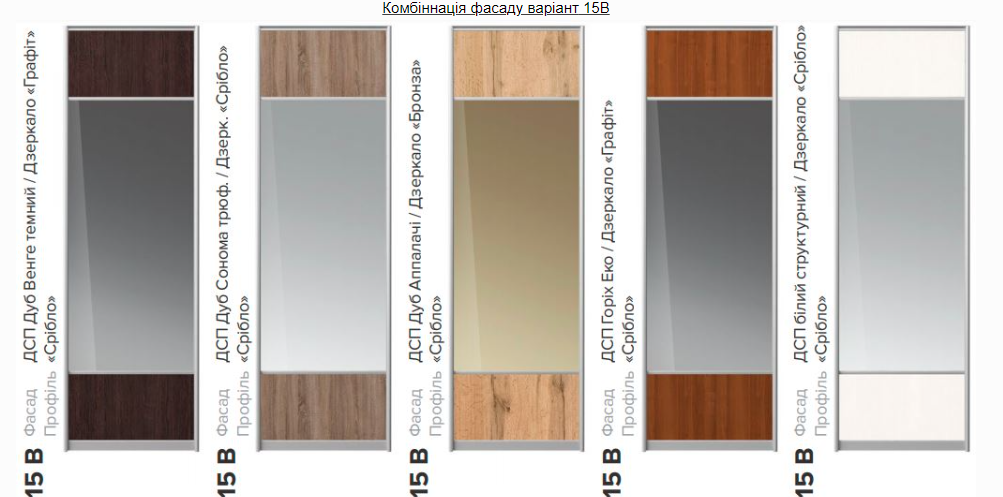 Варіанти конфігурації фасадів шаф купе - Зображення 10